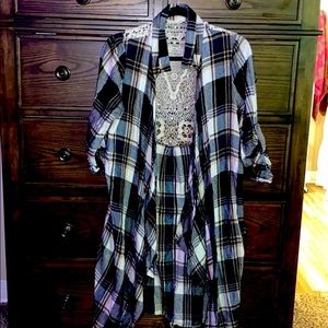 Altered State Plaid Cardigan